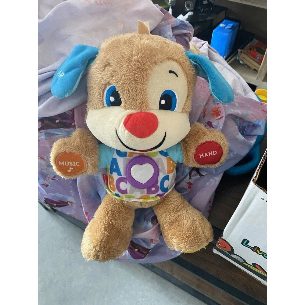 Fisher-Price Laugh & Learn Smart Stages Puppy Plush Interactive Dog Toy Music